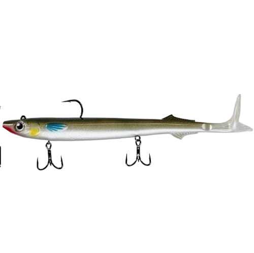 My Lure Box Paddle Glide 245mm Pre-rigged Soft Plastic Swimbait Lure [cl:poddy Mullet]