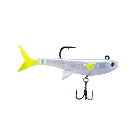 My Lure Box Barra Burner 120mm Pre-rigged Soft Plastic Swimbait Lure [cl:summer Whiting]