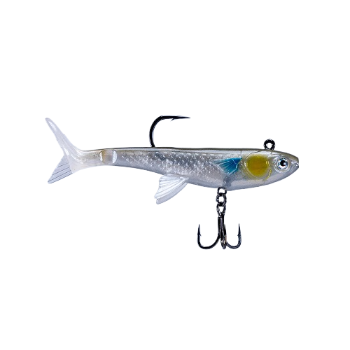 My Lure Box Barra Burner 120mm Pre-rigged Soft Plastic Swimbait Lure [cl:poddy Mullet]