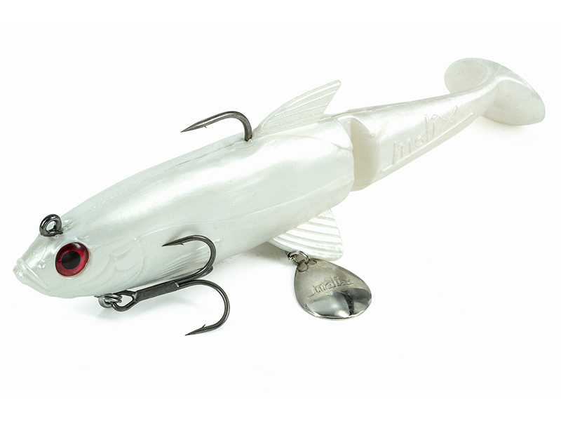 Molix Shad 140mm 60g Soft Plastic Swimbait Lure [cl:pearl White]