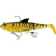 Molix Shad 100 24g Soft Plastic Swimbait Lure [cl:black Gold Tiger]