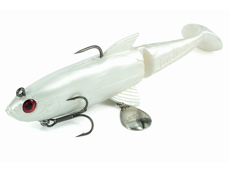 Molix Shad 100mm 24g Soft Plastic Swimbait Lure [cl:pearl White]