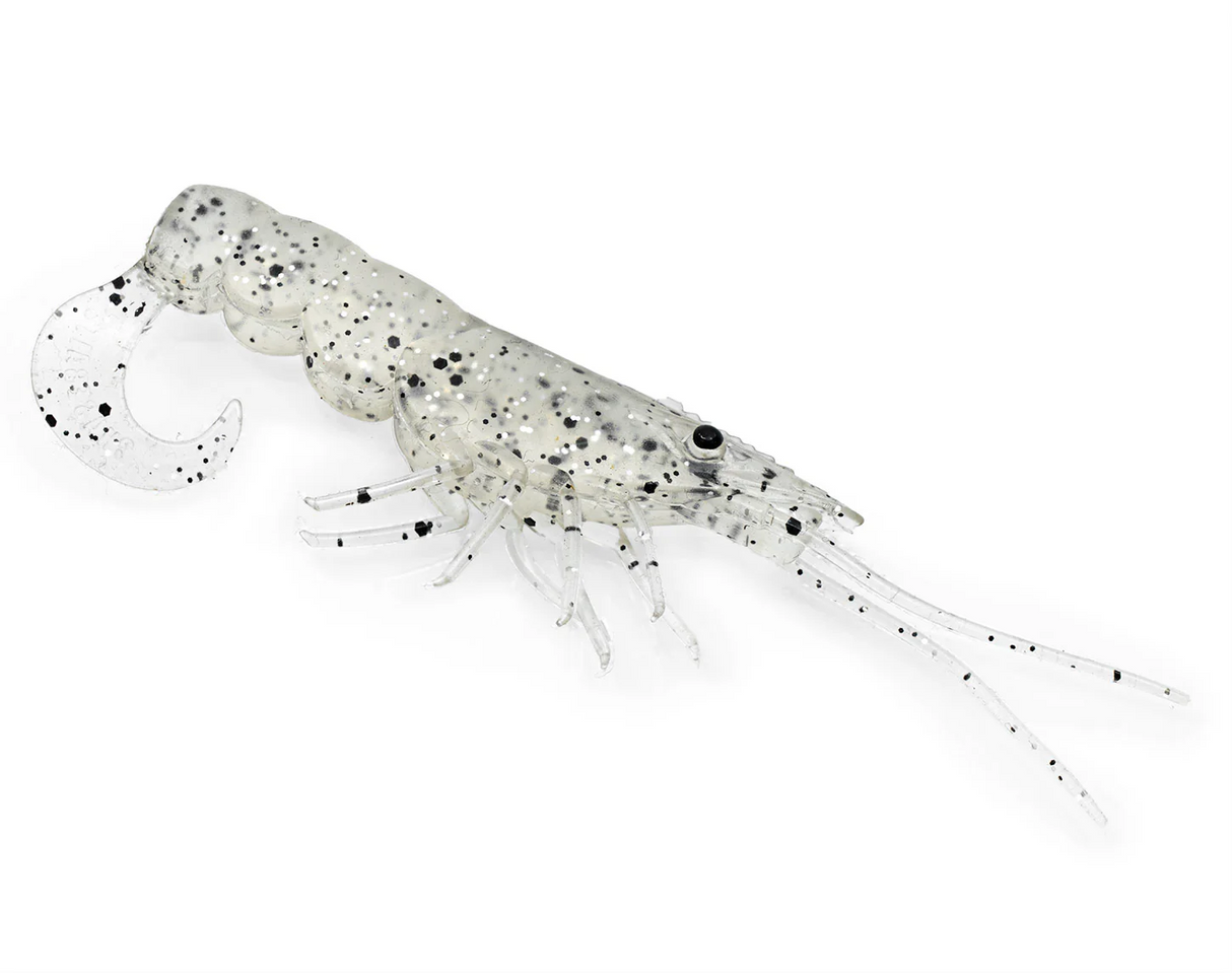 Chasebaits Curly Prawn 90mm Soft Plastic Lure [cl:jelly Prawn]