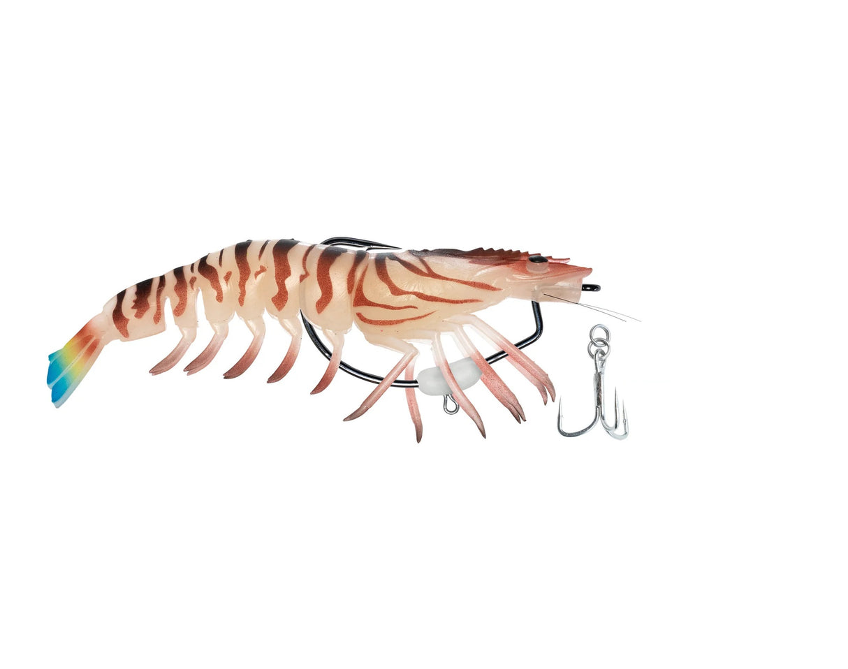 Chasebaits King Flick Prawn 180mm Soft Plastic Lure [cl:tiger Prawn]