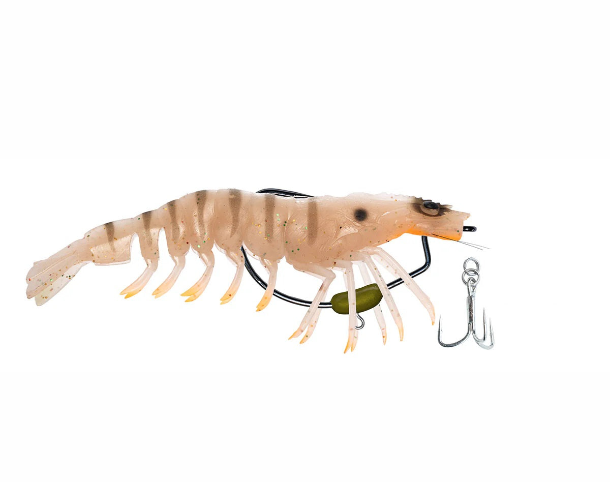 Chasebaits King Flick Prawn 180mm Soft Plastic Lure [cl:brown Tiger]