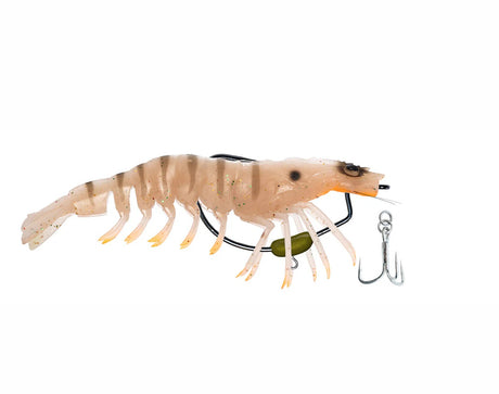 Chasebaits King Flick Prawn 180mm Soft Plastic Lure [cl:brown Tiger]