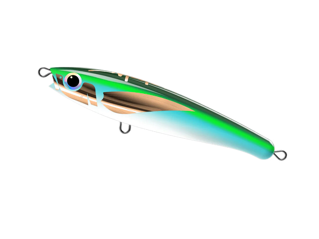 Malosi Chieftain 180f 80g Floating Stickbait Lure [cl:acid]