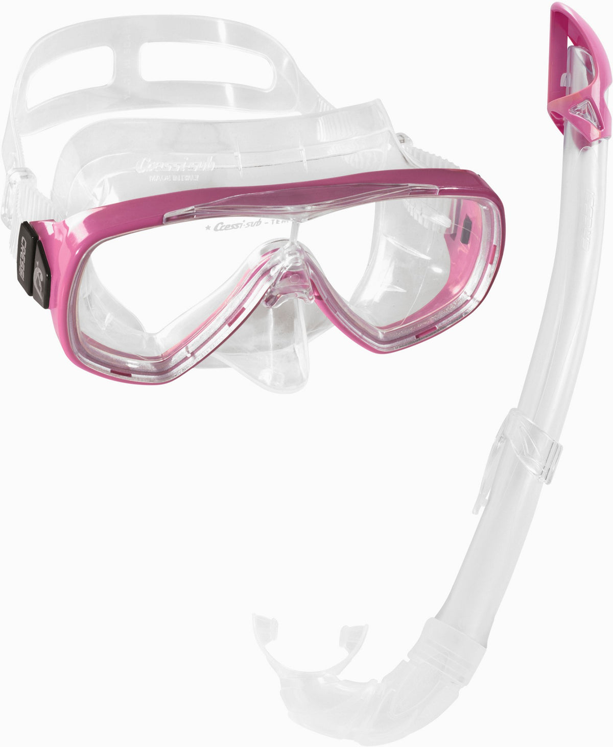 Cressi Ondina Junior Mask And Snorkel Set Clear Pink &gt; 