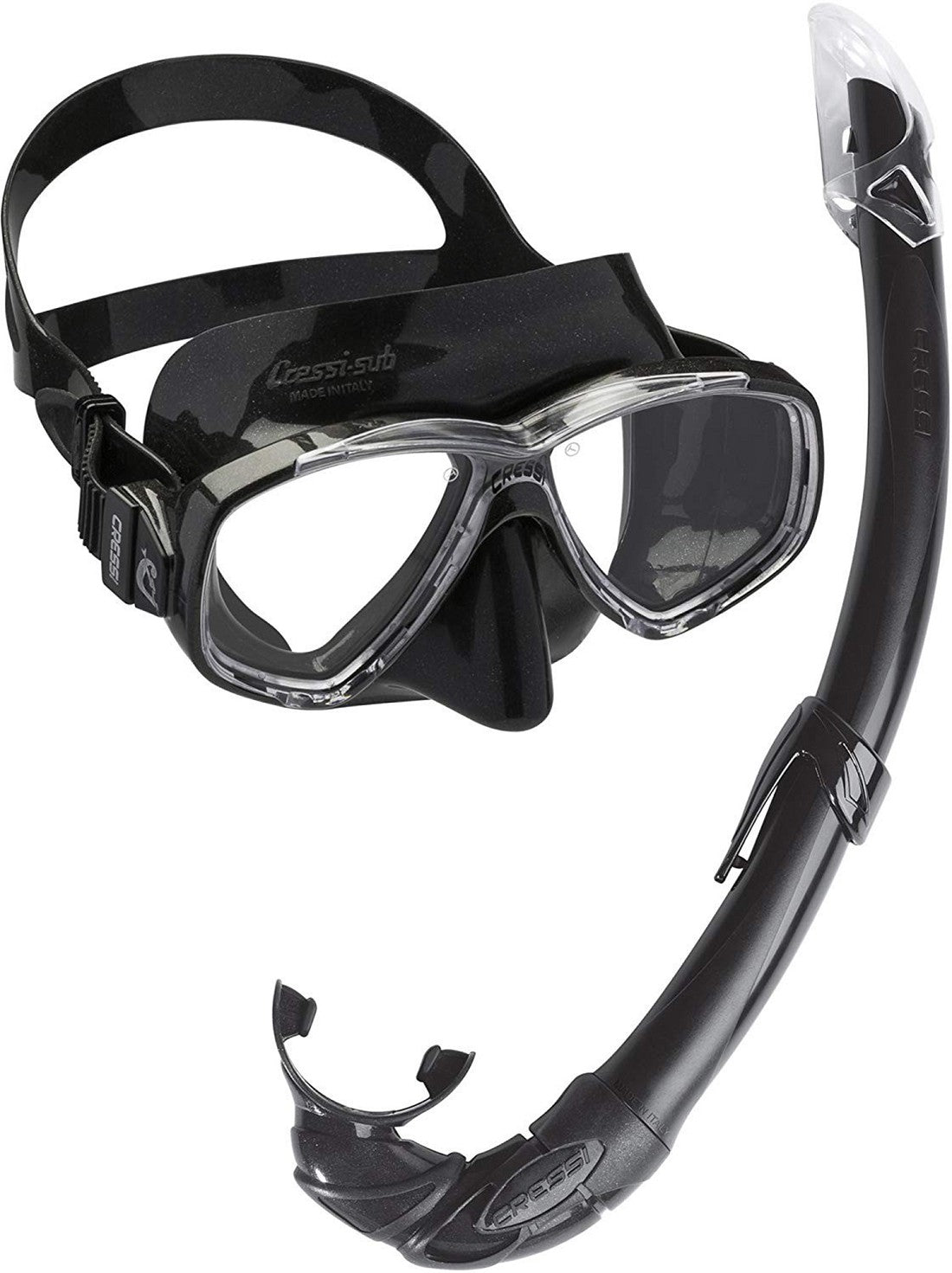 Cressi Perla Mare Mask And Snorkel Set Black &gt;