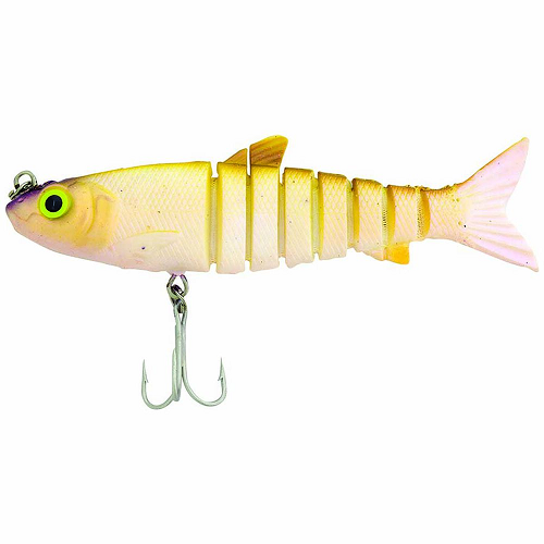 Zerek Live Mullet 4.5&#39;&#39; 23g Soft Plastic Swimbait Lure [cl:olive Guppy]