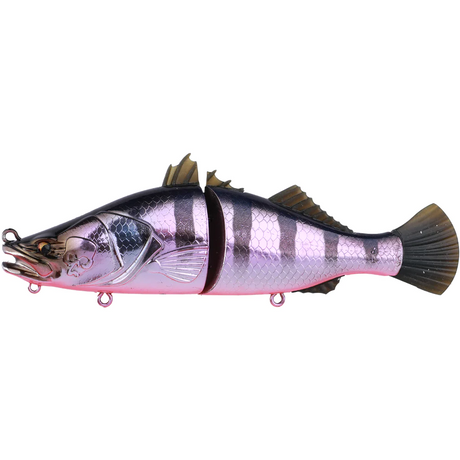 Bone Espybarra 176mm 61g Floating Hard Body Swimbait Lure [cl:royal Stripes]