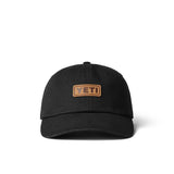 Yeti Cap Leather Logo Badge Black 