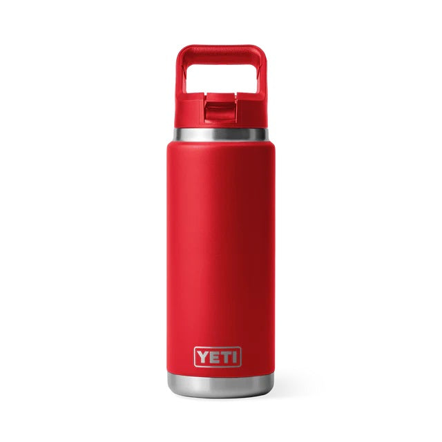 Yeti Rambler 26oz (760ml) Straw Bottle [cl:rescue Red]