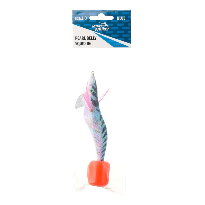 Jarvis Walker Pearl Belly 3.0 Squid Jig Lure [cl:blue]