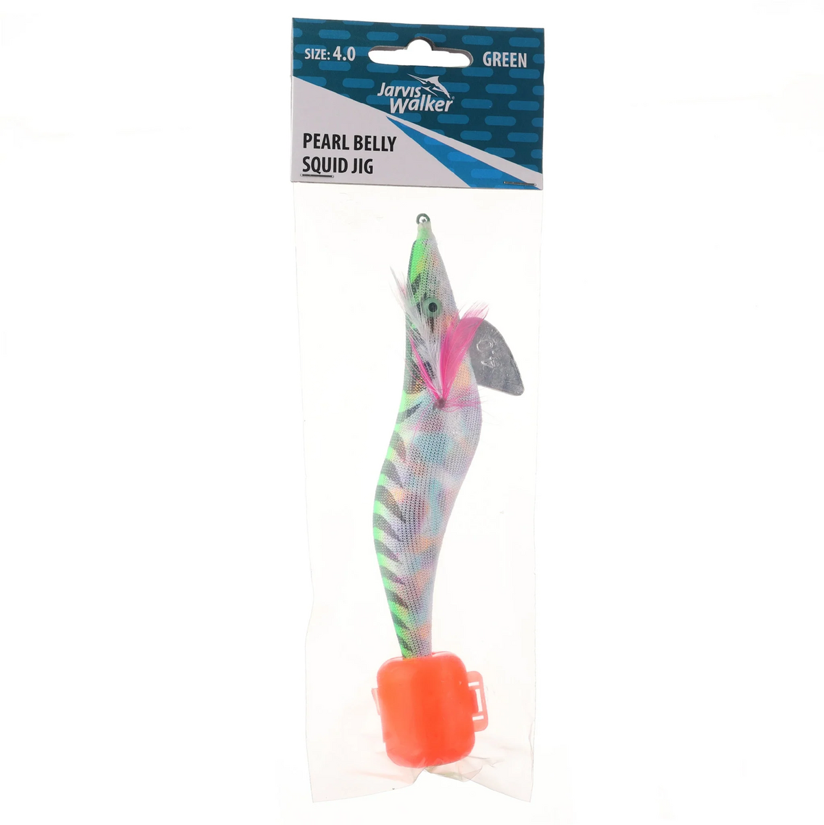 Jarvis Walker Pearl Belly 4.0 Squid Jig Lure [cl:green]