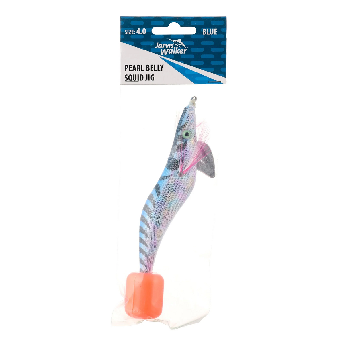 Jarvis Walker Pearl Belly 4.0 Squid Jig Lure [cl:blue]