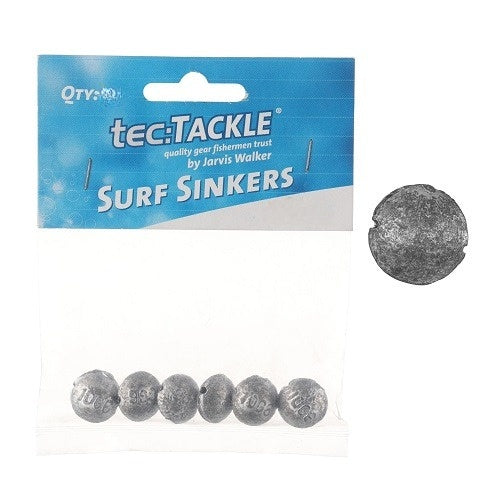 Tec Tackle Surf Sinkers [sz:1 - 6pk]