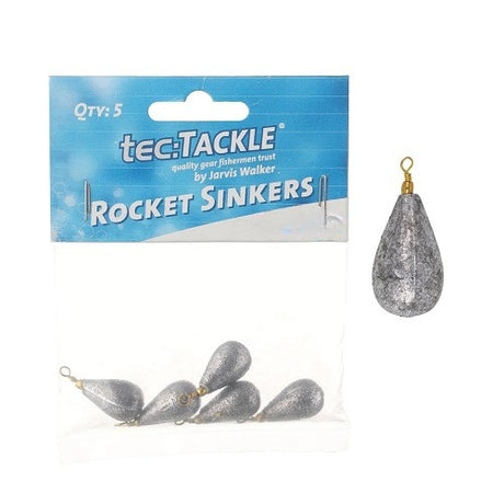 Tec Tackle Rocket Sinkers [w:1/2 - 5pk]