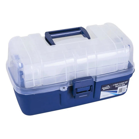 Jarvis Walker 3 Tray Clear Top Tackle Box