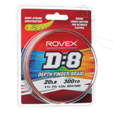 Rovex D8 Depth Finder Braided Fishing Line Multi Colour 300yds