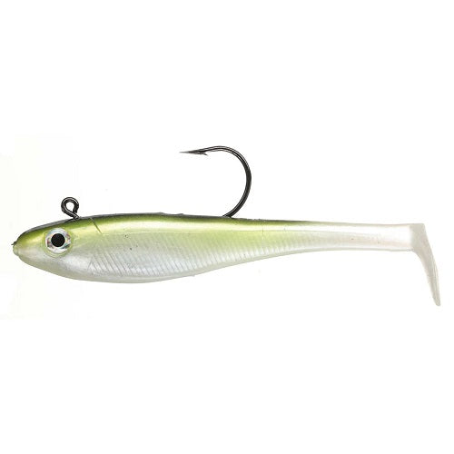 Bite Science Thump Shad 4&quot; Rigged Soft Plastic Lure [cl:greenback Herring]