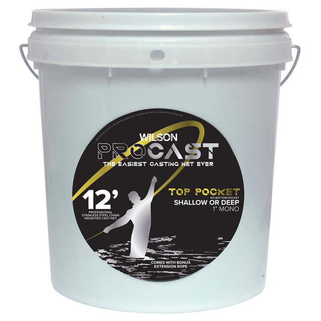 Wilson Procast Cast Net Mono Mesh Top Pocket 12' 1in