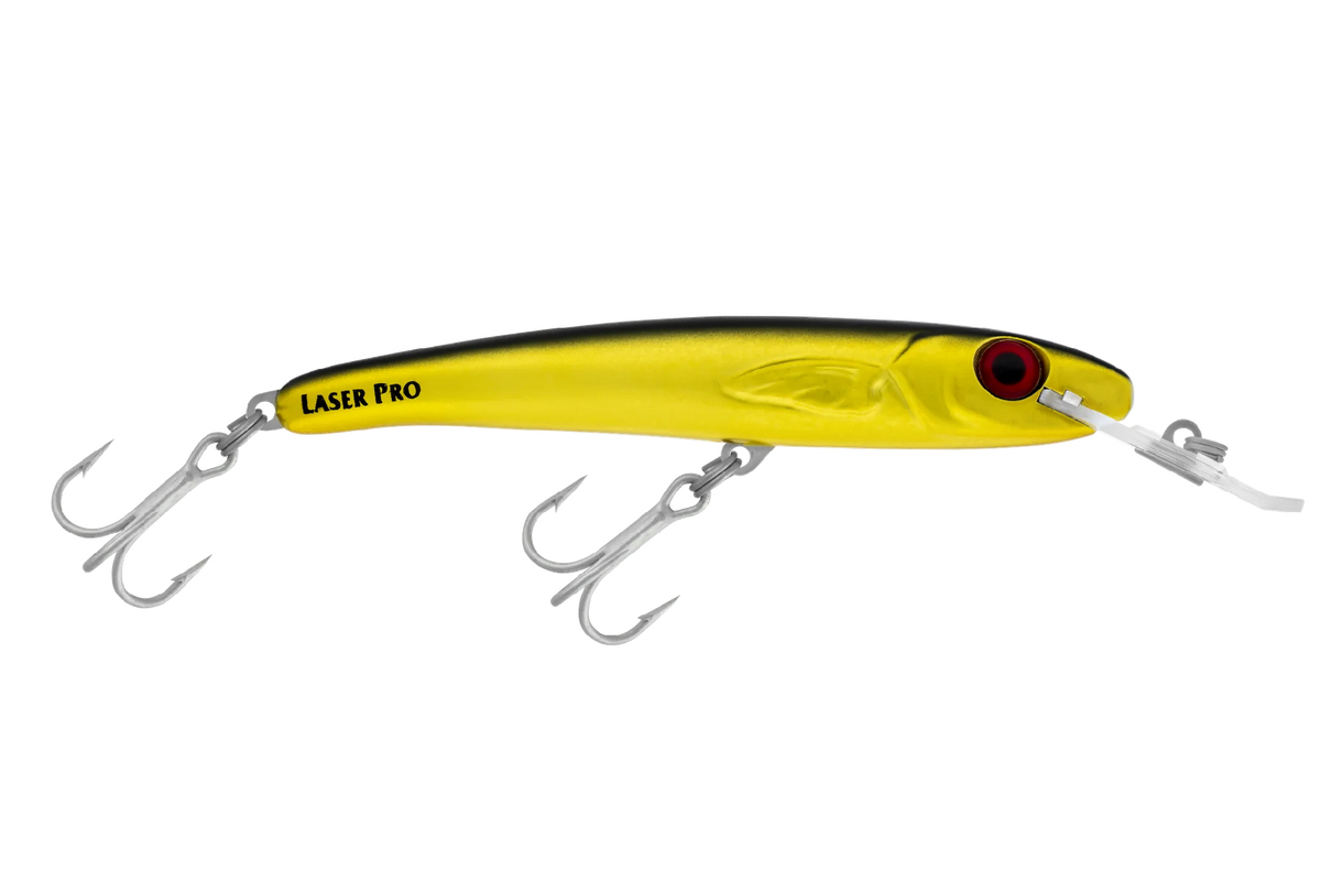 Halco Laser Pro 140mm 24g Mid Diver Hard Body Lure [cl:chrome Black &amp; Gold]