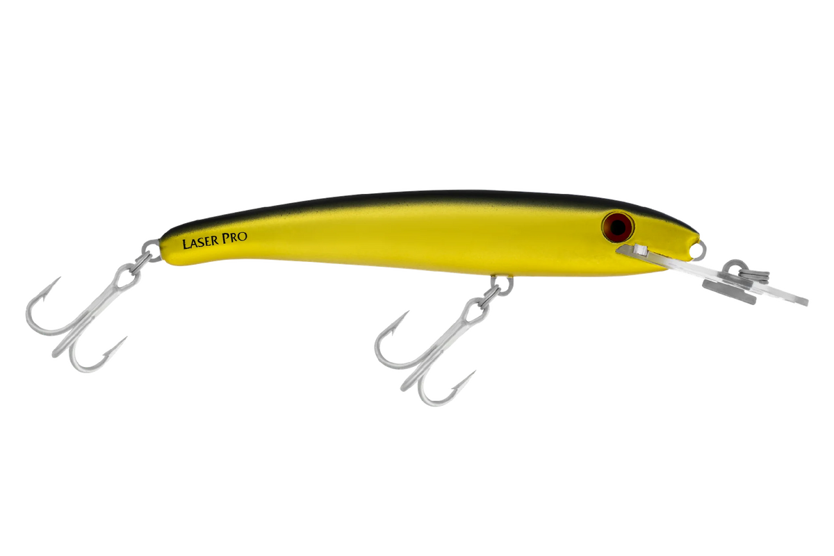 Halco Laser Pro 120mm 20g Shallow Diver Hard Body Lure [cl:chrome Black &amp; Gold]