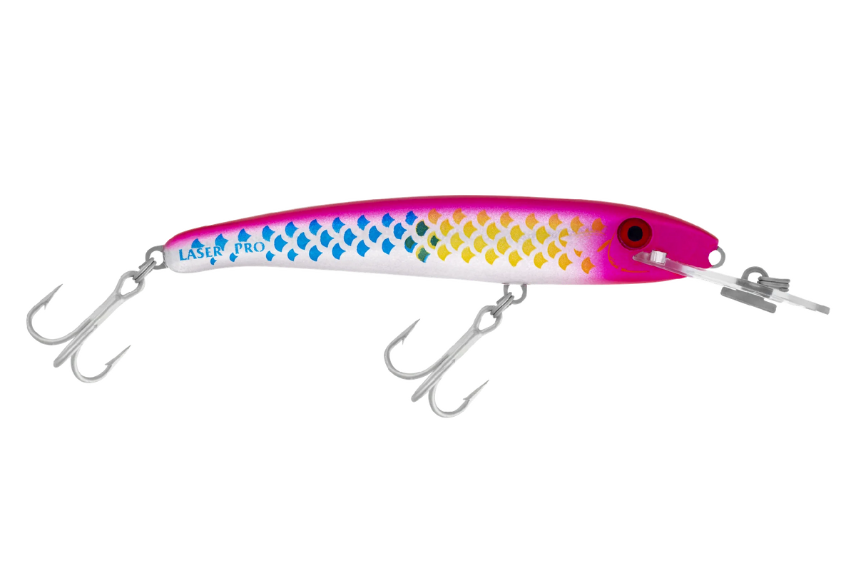 Halco Laser Pro 120dd 20g Shallow Diver Hard Body Lure [cl:chrome Silver Multi]