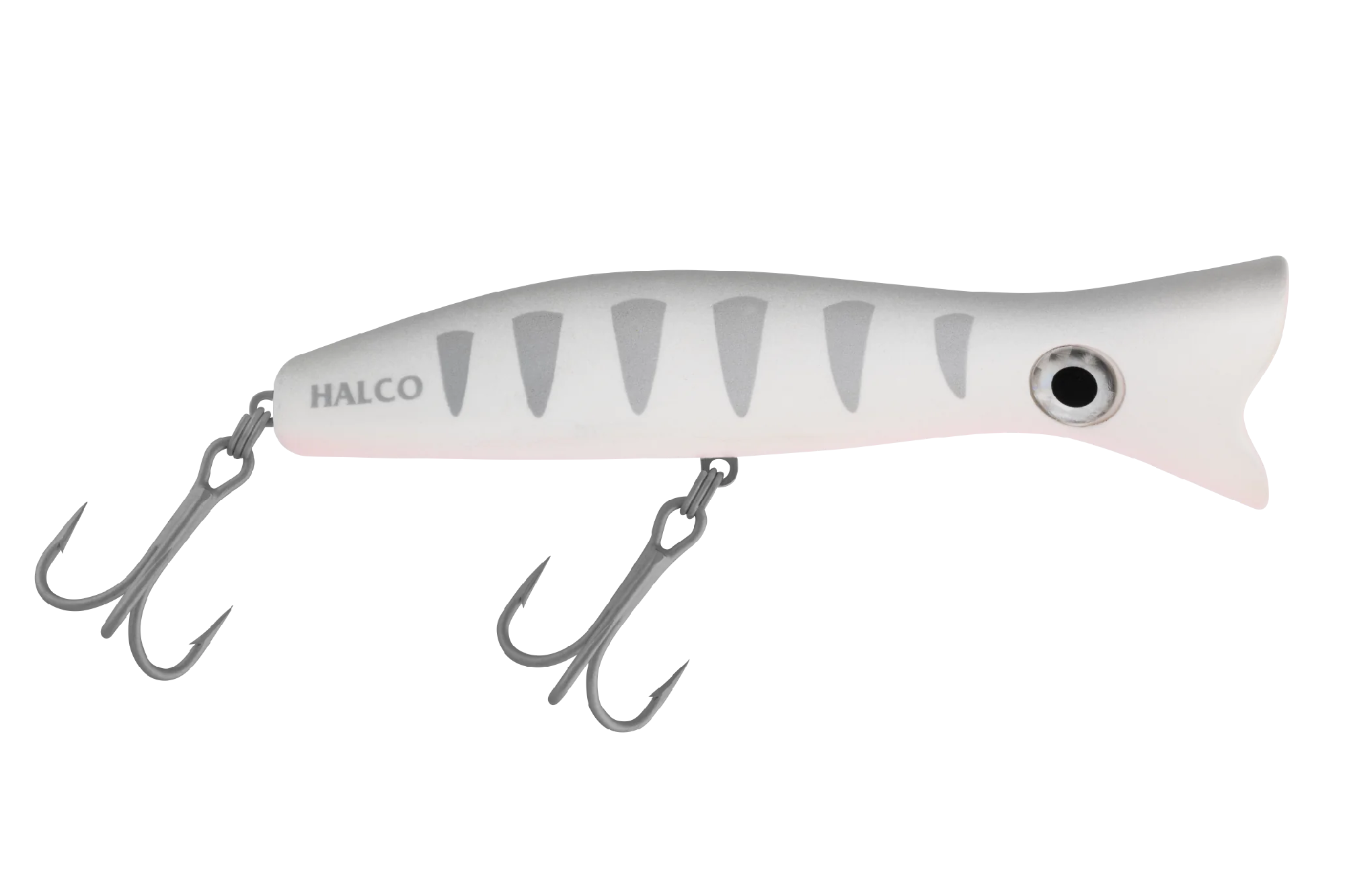 Halco Roosta Popper 80mm 16g Popper Lure [cl:silver Shadow]