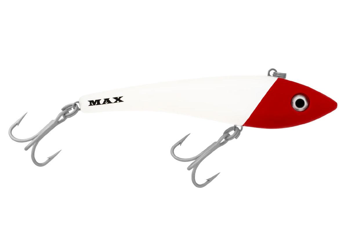 Halco Max 130mm 80g Hard Body Lure [cl:white Redhead]