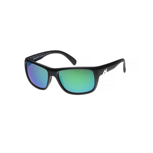 Mako Apex Polarised Sunglasses G2h5 (rose Lens Green Mirror Matt Black)