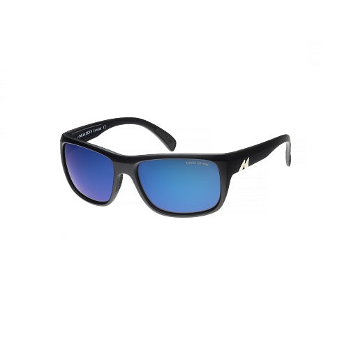 Mako Apex Polarised Sunglasses G1hr6 (brown Lens Blue Mirror Matt Black)