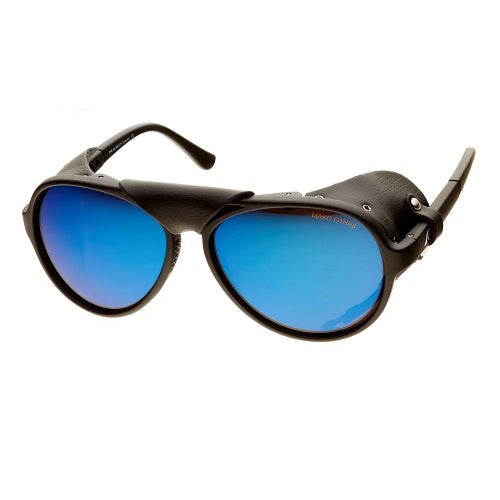 Mako Explorer Ii Polarised Sunglasses G1hr6 (brown Lens Blue Mirror Matt Black)