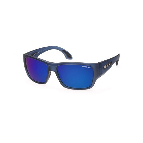 Mako Covert Polarised Sunglasses G1hr6 (brown Lens Blue Mirror Matt Black) 