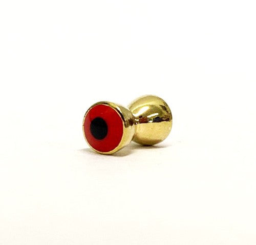 Todd H/glass Eyes Gold/red 5.5mm Medium