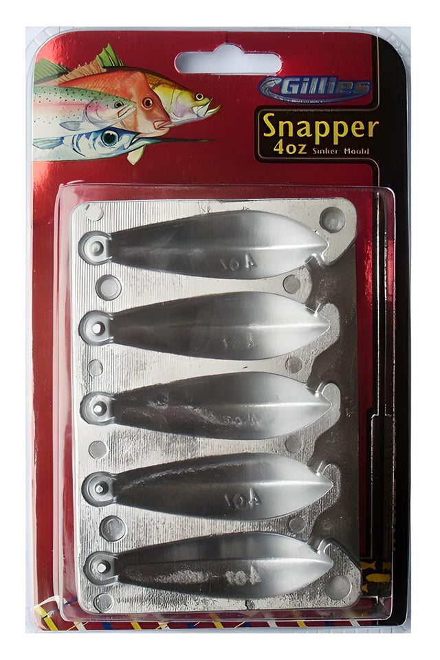 Gillies 4oz Snapper Sinker Mould