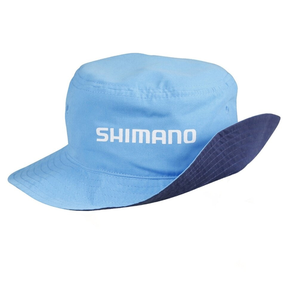 Shimano Kids Reversible Bucket Hat Cyan/navy