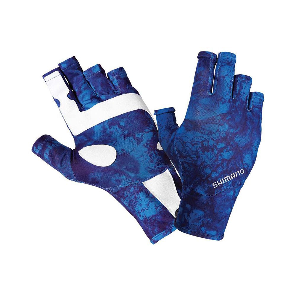 Shimano Sun Gloves Water Camo [sz:l]