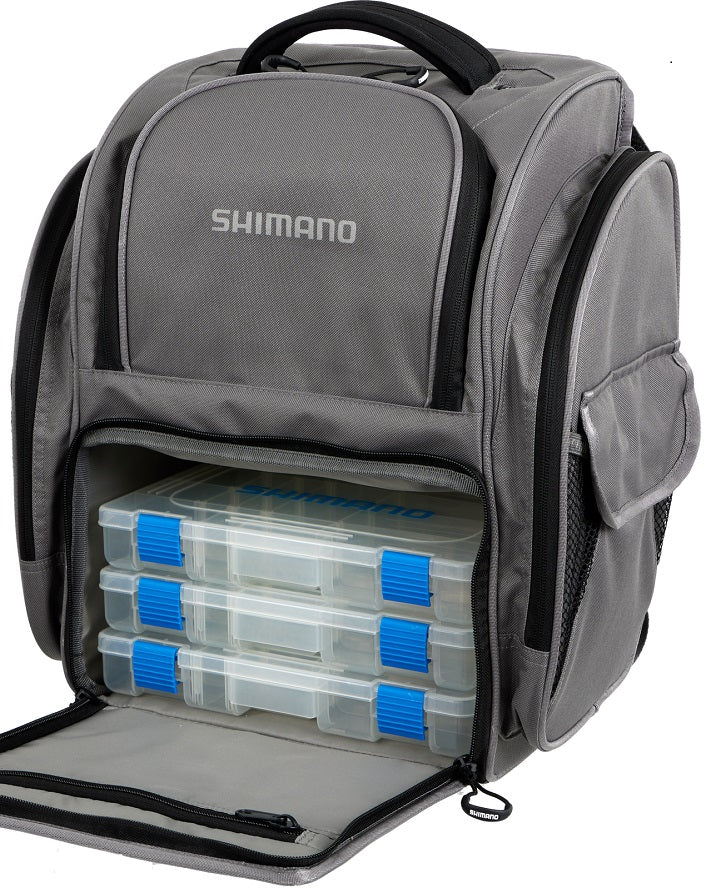 Shimano Large Backpack &amp; Tackle Box Grey Lugc-15