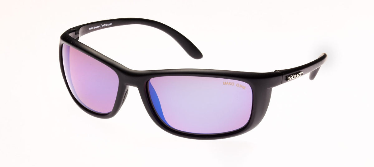 Mako Blade G3h6 Copper Lens Blue Mirror Polarised Sunglasses (matt Black)
