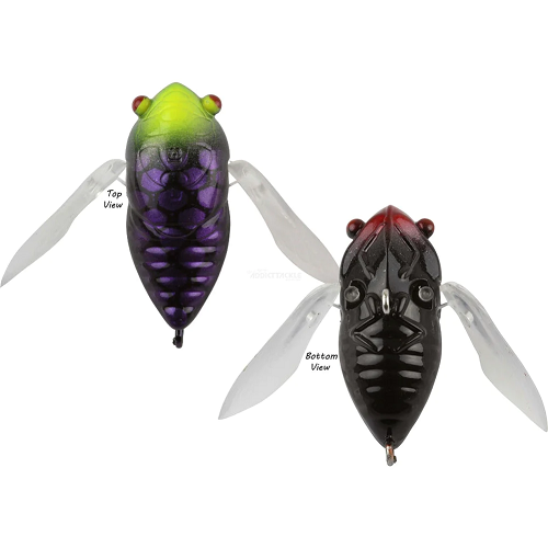 Atomic Hardz Cicada 35mm Surface Lure [cl:snake Black]