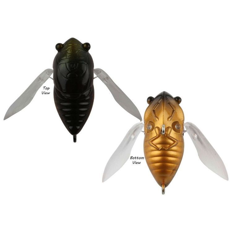 Atomic Hardz Cicada 35mm Surface Lure [cl:black Christmas Beetle]
