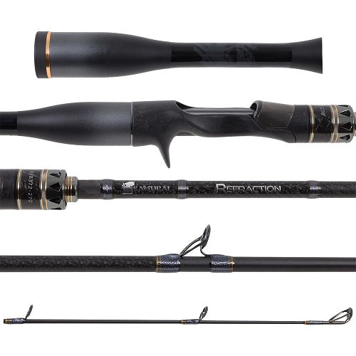 Samurai Refraction Baitcast Rod [sz:7&#39;6&quot;/16-40lb/1pbj/rfsbm76]