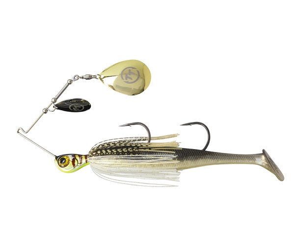 Tt Tornado + Double Colorado Rigged 1/2oz Spinnerbait Lure [cl:gold Glimmer]