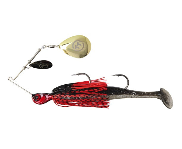 Tt Tornado + Double Colorado Rigged 3/4oz Spinnerbait Lure [cl:bloody Nightmare]