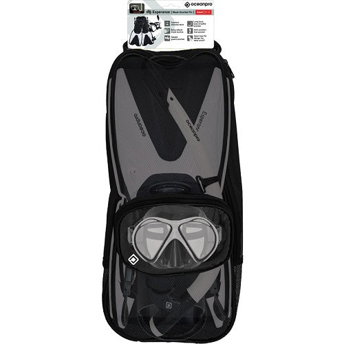 Ocean Pro Esperance Mask, Snorkel And Fins Set White [sz:s-m(4.5-8.5)]