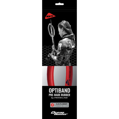 Ocean Hunter Primeline Optiband Gun Rubber Red [sz:14mm 77cm (suits 1300)]