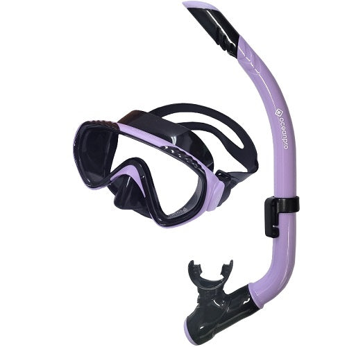 Ocean Pro Wategos Junior Mask And Snorkel Set [cl:lilac/black]