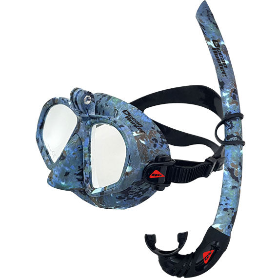 Ocean Hunter Chameleon Gopro Mask And Snorkel Set Camo